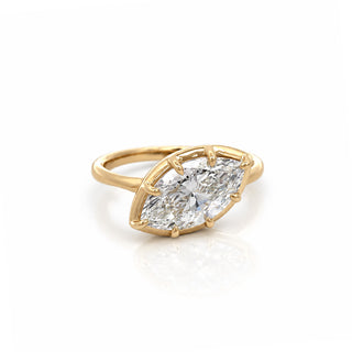 Georgian Marquise Diamond Solitaire Ring