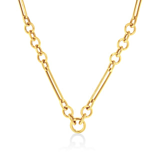 Mixed Link Chain Necklace with Connector