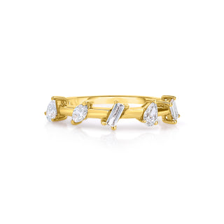 Mixed Shape Diamond Orbit Ring