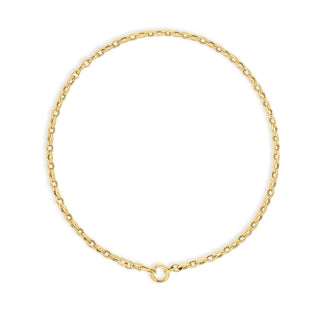 Oval Chain Necklace with Connector