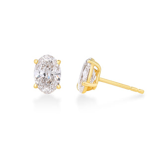 Oval Lab Diamond Studs