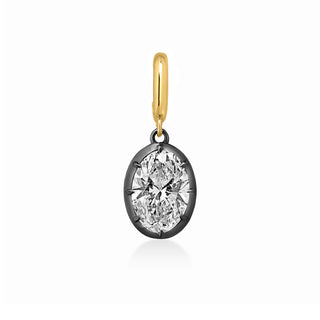 Georgian Oval Lab Diamond Pendant