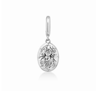 Georgian Oval Lab Diamond Pendant
