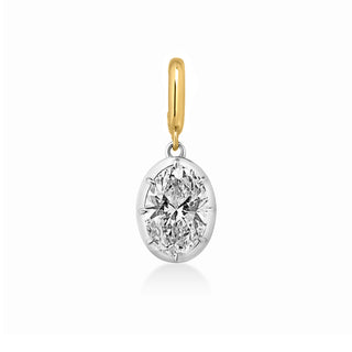 Georgian Oval Lab Diamond Pendant