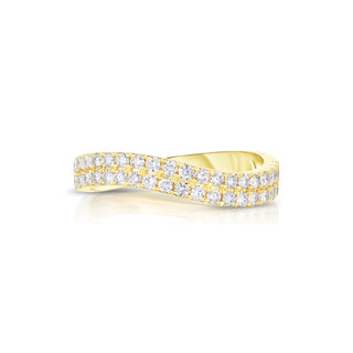 Pave Diamond Curve Ring