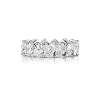 Pear Slanted Eternity Band