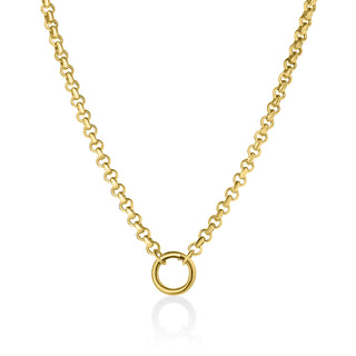 Rolo Chain Necklace with Connector