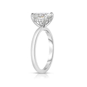 1.50 Carat Round Cut Diamond Hidden Halo Engagement Ring