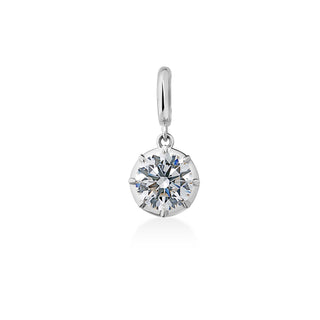 Georgian Round Lab Diamond Pendant