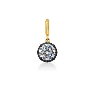Georgian Round Lab Diamond Pendant
