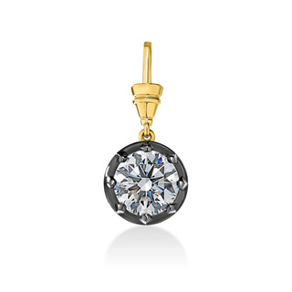 Georgian Round Lab Diamond Pendant