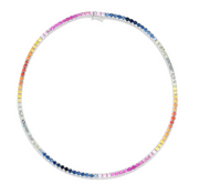 Rainbow Tennis Necklace