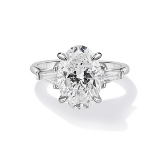 3.01 Carat Oval Cut Diamond Engagement Ring