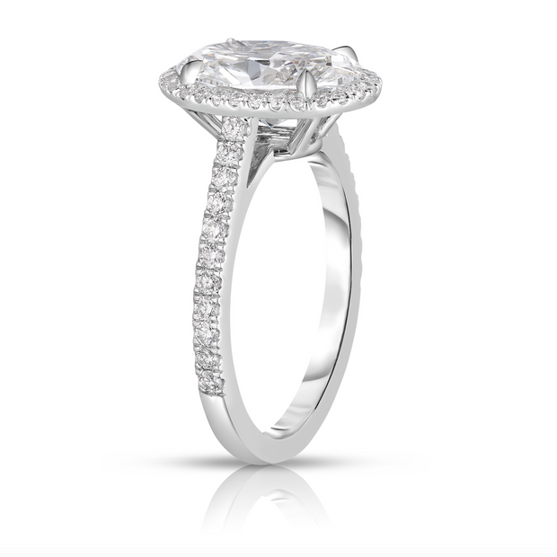 2.06 Carat Oval Cut Diamond Engagement Ring