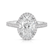 2.06 Carat Oval Cut Diamond Engagement Ring