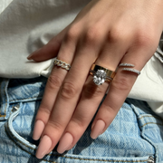 Pavé Diamond Chain Ring