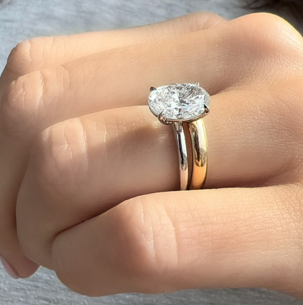 2.50 Oval Cut Diamond Engagement Ring