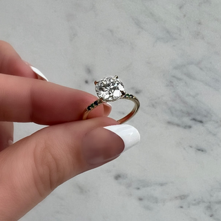 2.70 Carat Round Cut Diamond Engagement Ring