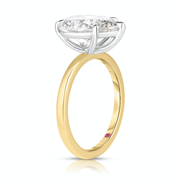 2.51 Carat Pear Cut Diamond Engagement Ring