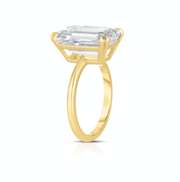 8.00 Carat Emerald Cut Diamond Engagement Ring