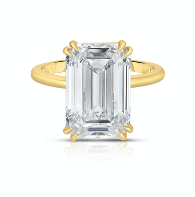8.00 Carat Emerald Cut Diamond Engagement Ring
