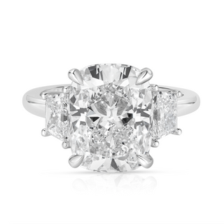 4.43 Carat Cushion Cut Diamond Engagement Ring
