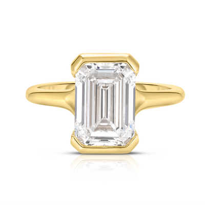 3.00 Carat Emerald Cut Diamond Engagement Ring