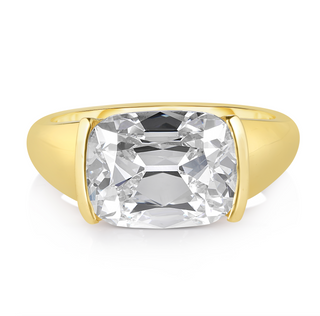 4.70 Antique Cushion Cut Diamond Engagement Ring