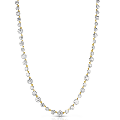 Georgian Set Lab Grown Diamond Necklace