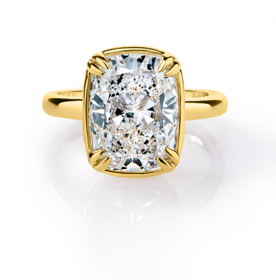 4.09 Carat Cushion Diamond Engagement Ring