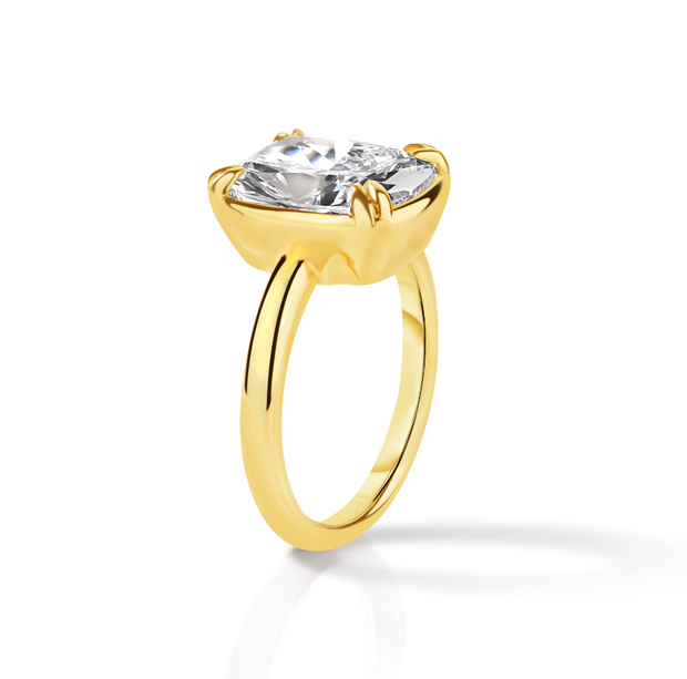 4.09 Carat Cushion Diamond Engagement Ring