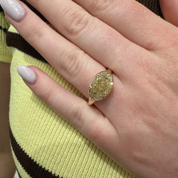 2.51 Carat Cushion Diamond Engagement Ring