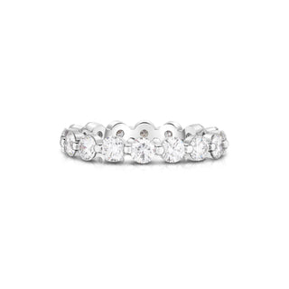 Single Prong Round Brilliant Diamond Eternity Band