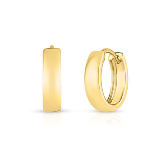 Solid Gold Huggie Earrings