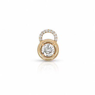 Round Diamond Lock Pendant