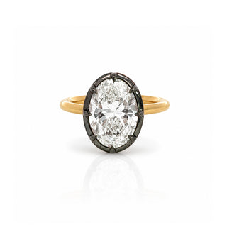 Georgian Oval Diamond Engagement Ring