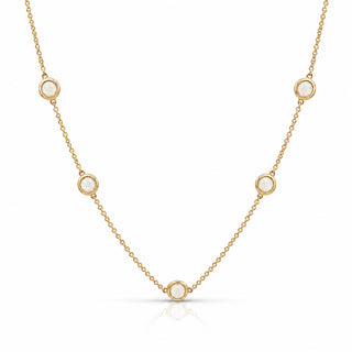 Opal Station Necklace