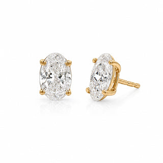 Oval Lab Diamond Studs