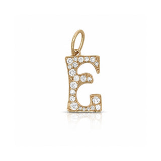 Diamond Letter "E" Pendant