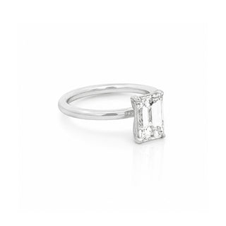 Emerald Cut Diamond Solitaire Engagement Ring