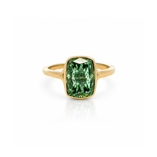 Green Diamond Engagement Ring