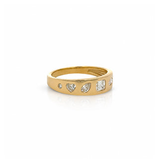 Bezel Mixed Shape Diamond Band
