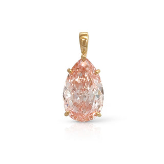 Pear Pink Diamond Pendant