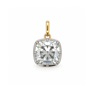 Georgian Antique Cushion Lab Diamond Pendant