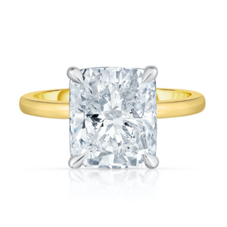 3.60 CARAT CUSHION CUT DIAMOND ENGAGEMENT RING