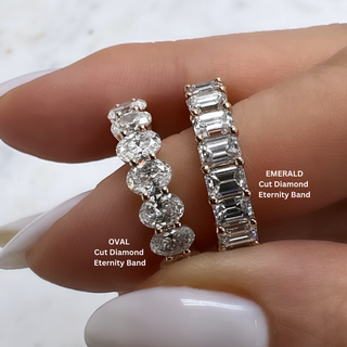 Oval Diamond Eternity Band