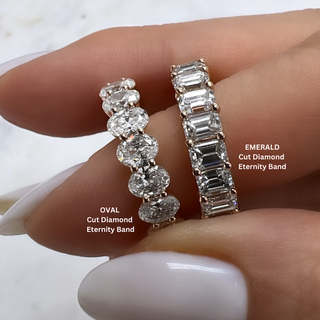 Emerald Cut Diamond Eternity Band