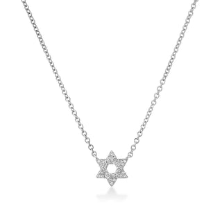 Diamond Star of David Necklace