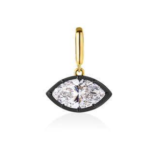 Georgian East West Marquise Lab Diamond Pendant