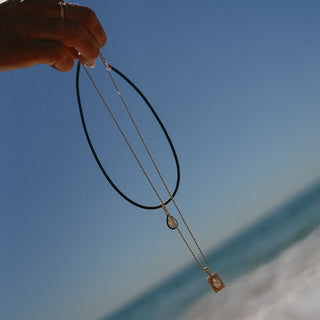 AB x Jespresso Leather Cord Necklace